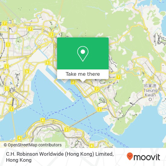 C.H. Robinson Worldwide (Hong Kong) Limited map