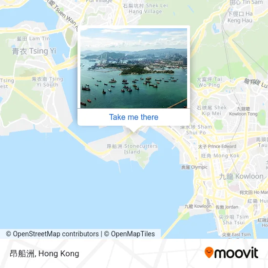 昂船洲地圖