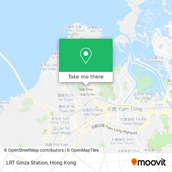LRT Ginza Station map