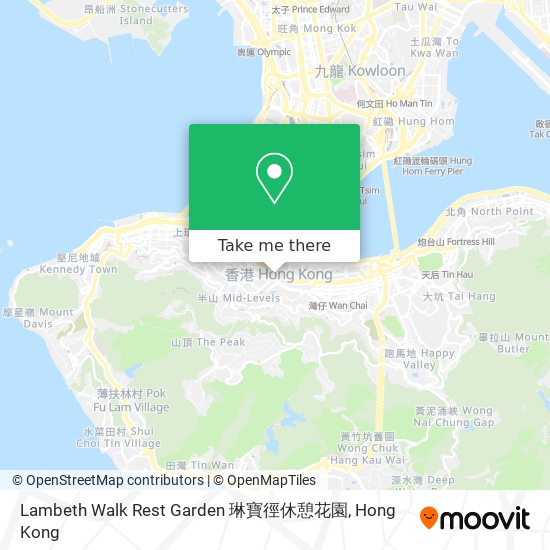 Lambeth Walk Rest Garden 琳寶徑休憩花園地圖