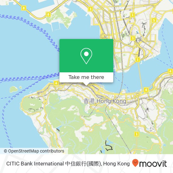 CITIC Bank International 中信銀行(國際) map