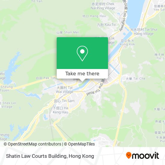 Shatin Law Courts Building地圖