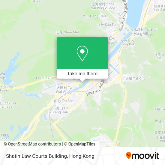Shatin Law Courts Building地圖