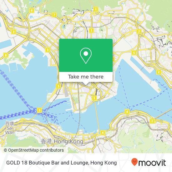 GOLD 18 Boutique Bar and Lounge map