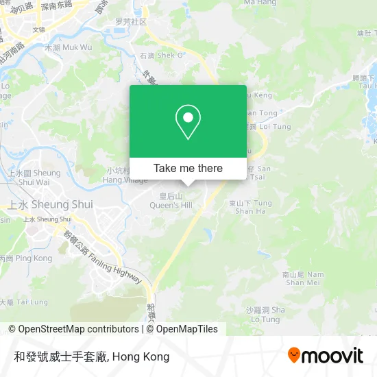 和發號威士手套廠地圖