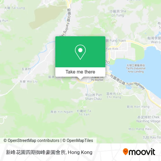 新峰花園四期御峰豪園會所 map