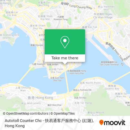 Autotoll Counter Chc - 快易通客戶服務中心 (紅隧) map