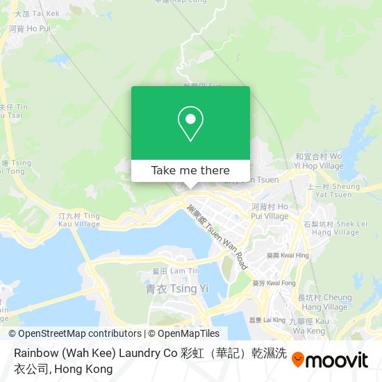 Rainbow (Wah Kee) Laundry Co 彩虹（華記）乾濕洗衣公司 map