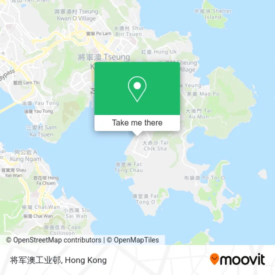 将军澳工业邨地圖