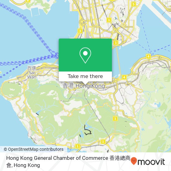 Hong Kong General Chamber of Commerce 香港總商會地圖