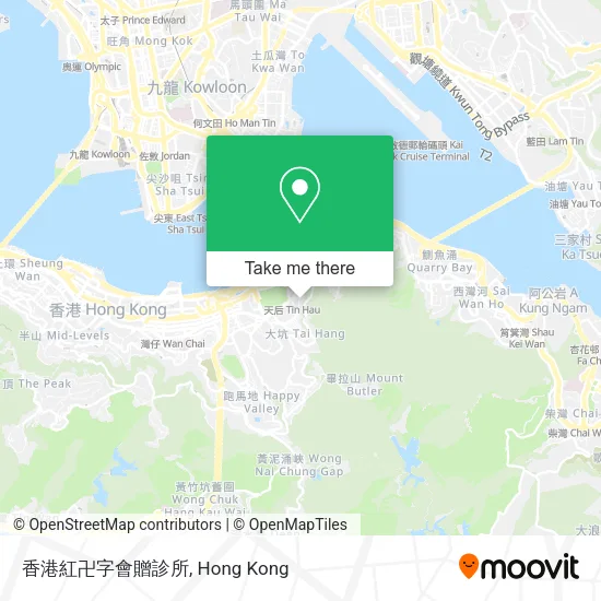 香港紅卍字會贈診所地圖