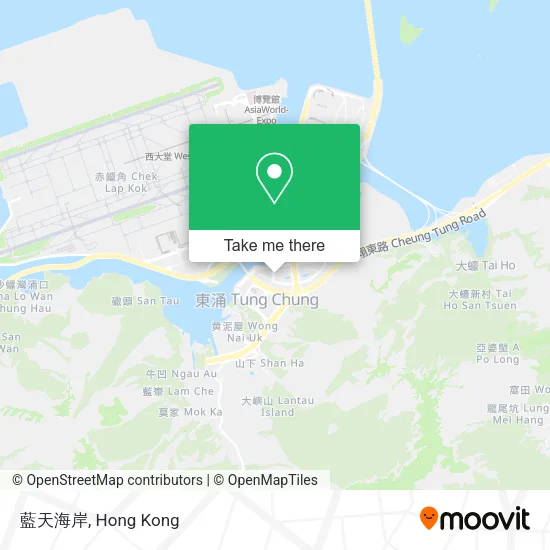 藍天海岸 map