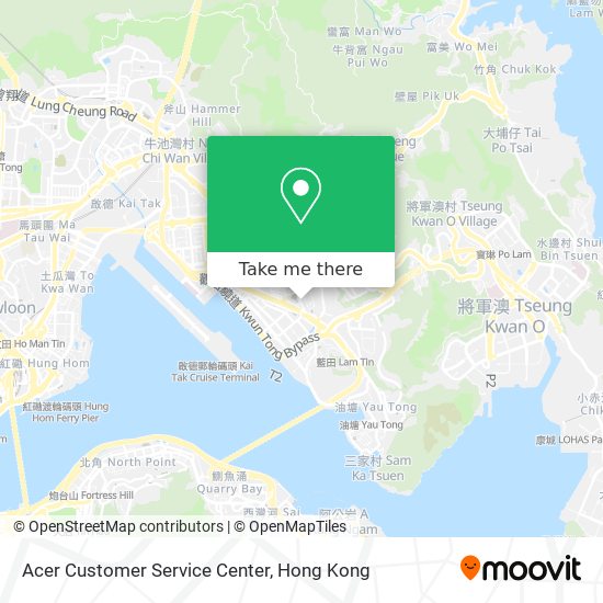 Acer Customer Service Center map
