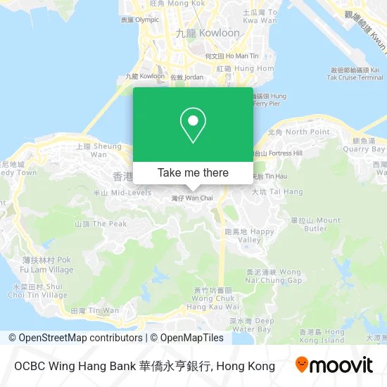 OCBC Wing Hang Bank 華僑永亨銀行地圖