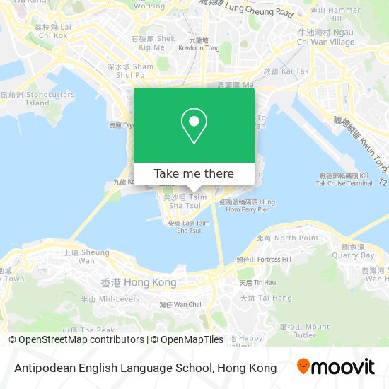 Antipodean English Language School map