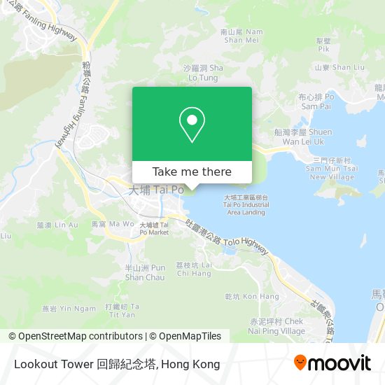 Lookout Tower 回歸紀念塔 map