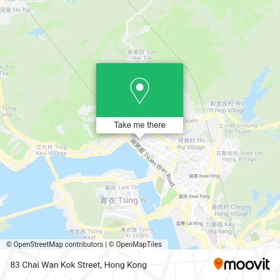 83 Chai Wan Kok Street map