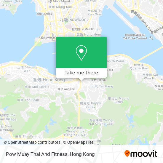 Pow Muay Thai And Fitness map