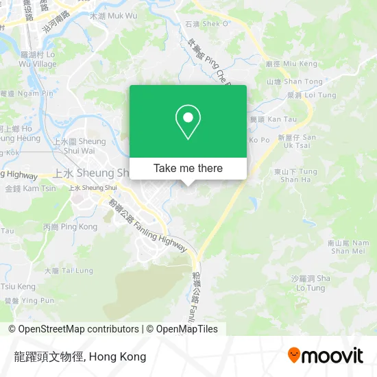 龍躍頭文物徑地圖