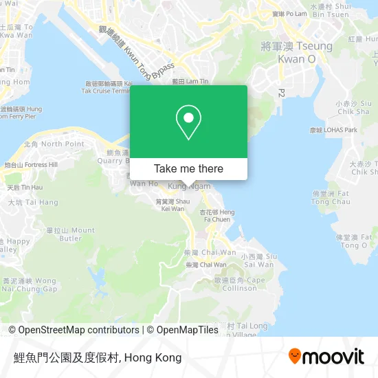 鯉魚門公園及度假村地圖