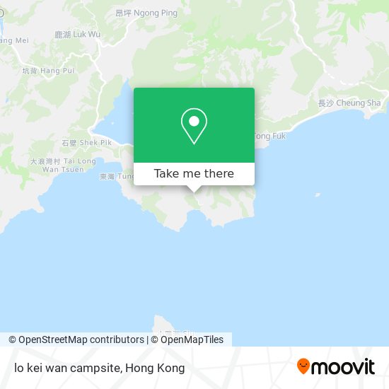lo kei wan campsite地圖