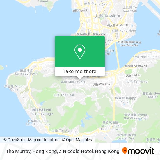 The Murray, Hong Kong, a Niccolo Hotel map