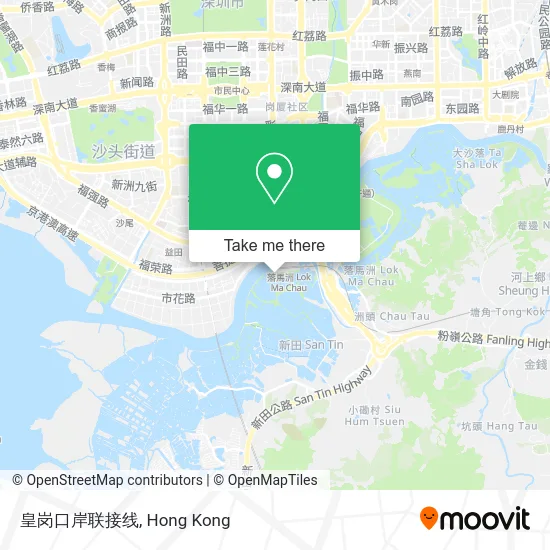 皇岗口岸联接线 map