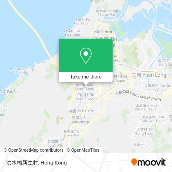 洪水橋新生村 map