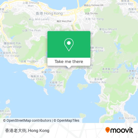 香港老大街 map