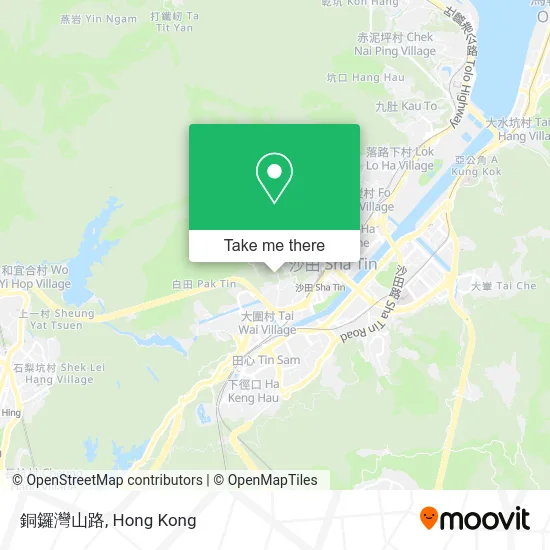 銅鑼灣山路 map