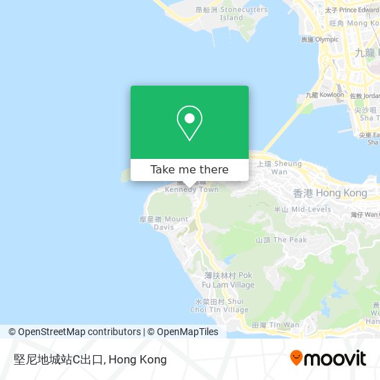 堅尼地城站C出口 map