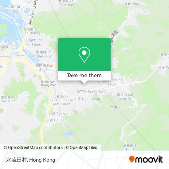 水流田村地圖