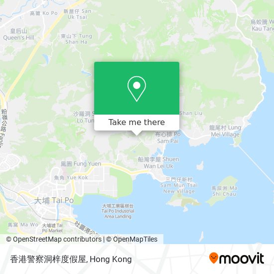香港警察洞梓度假屋地圖