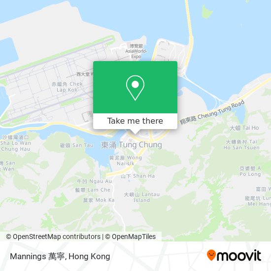 Mannings 萬寧 map
