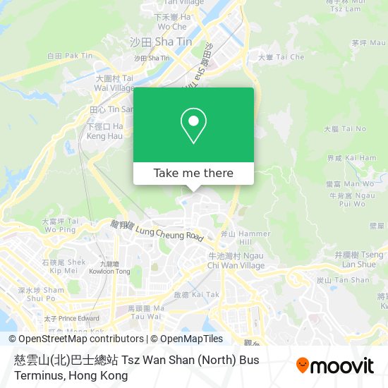 慈雲山(北)巴士總站 Tsz Wan Shan (North) Bus Terminus map