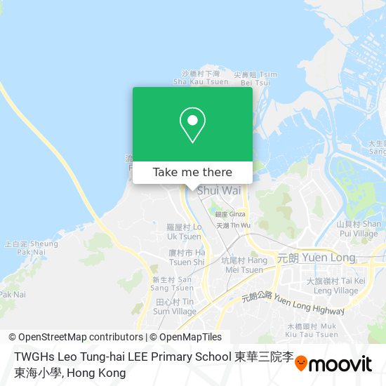 TWGHs Leo Tung-hai LEE Primary School 東華三院李東海小學地圖