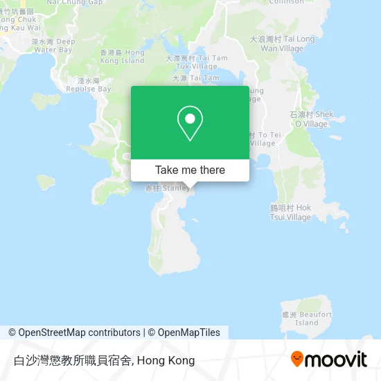 白沙灣懲教所職員宿舍地圖