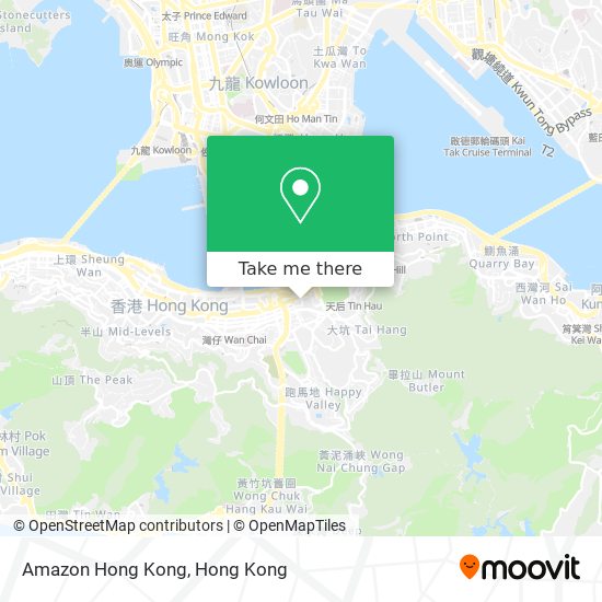 Amazon Hong Kong map