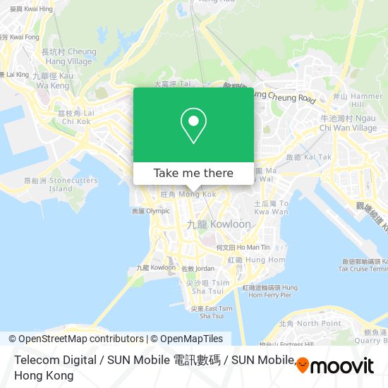 Telecom Digital / SUN Mobile 電訊數碼 / SUN Mobile地圖