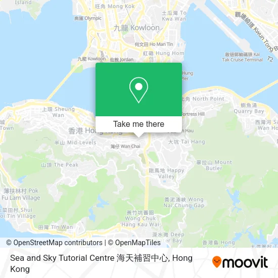 Sea and Sky Tutorial Centre 海天補習中心地圖
