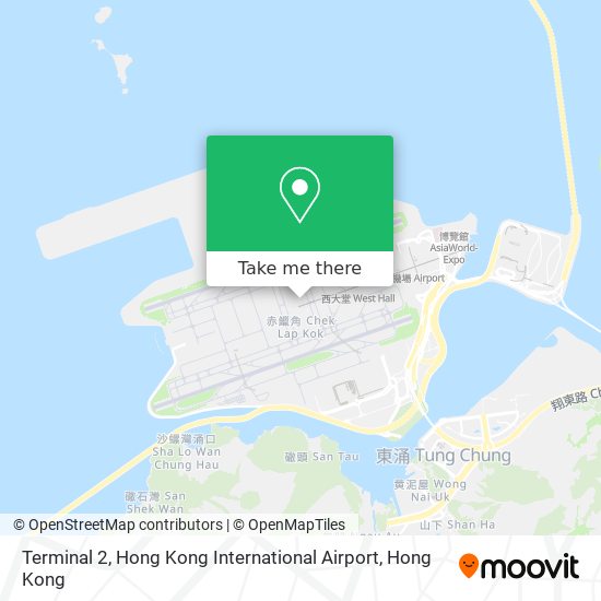 Terminal 2, Hong Kong International Airport map