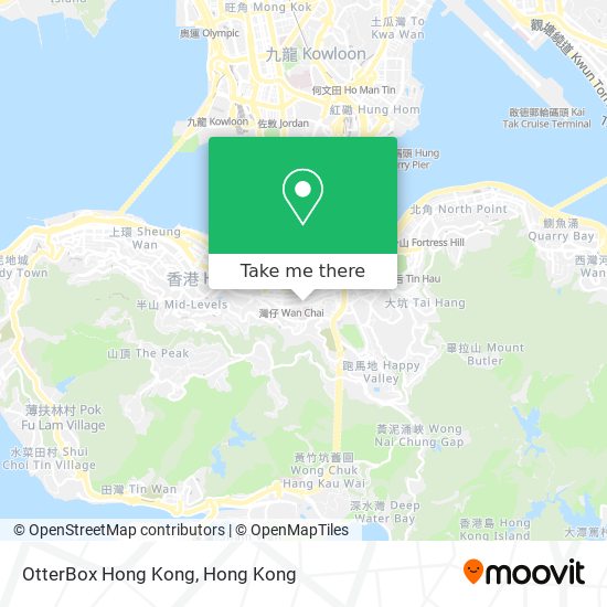 OtterBox Hong Kong map