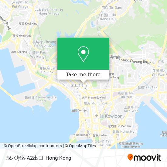 深水埗站A2出口地圖