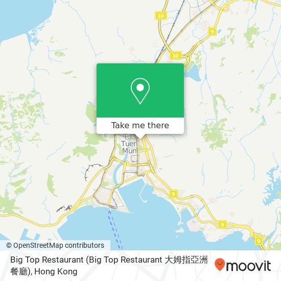 Big Top Restaurant map