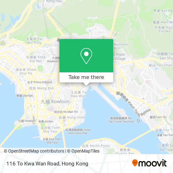 116 To Kwa Wan Road地圖