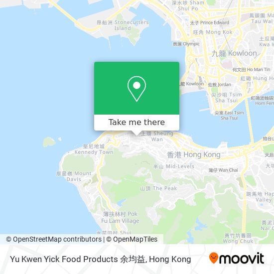 Yu Kwen Yick Food Products 余均益地圖