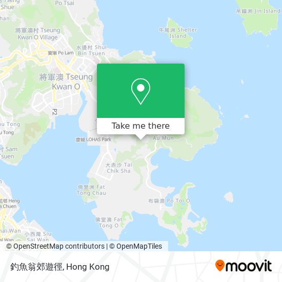 釣魚翁郊遊徑地圖