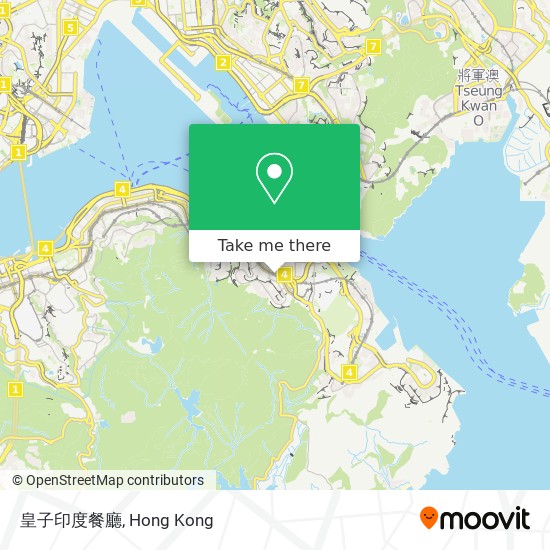 皇子印度餐廳 map