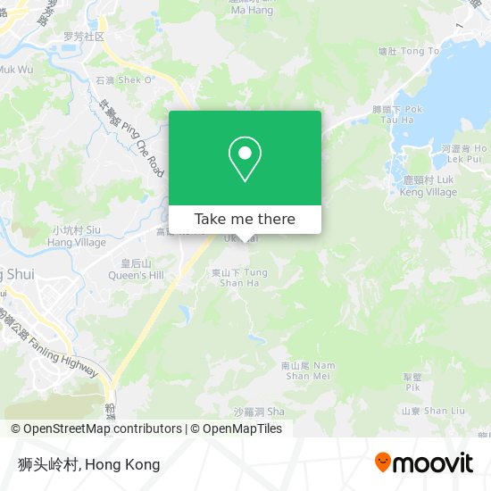 狮头岭村 map