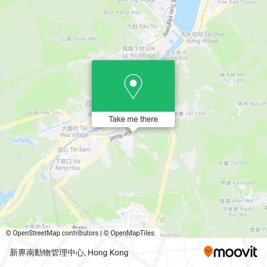 新界南動物管理中心地圖